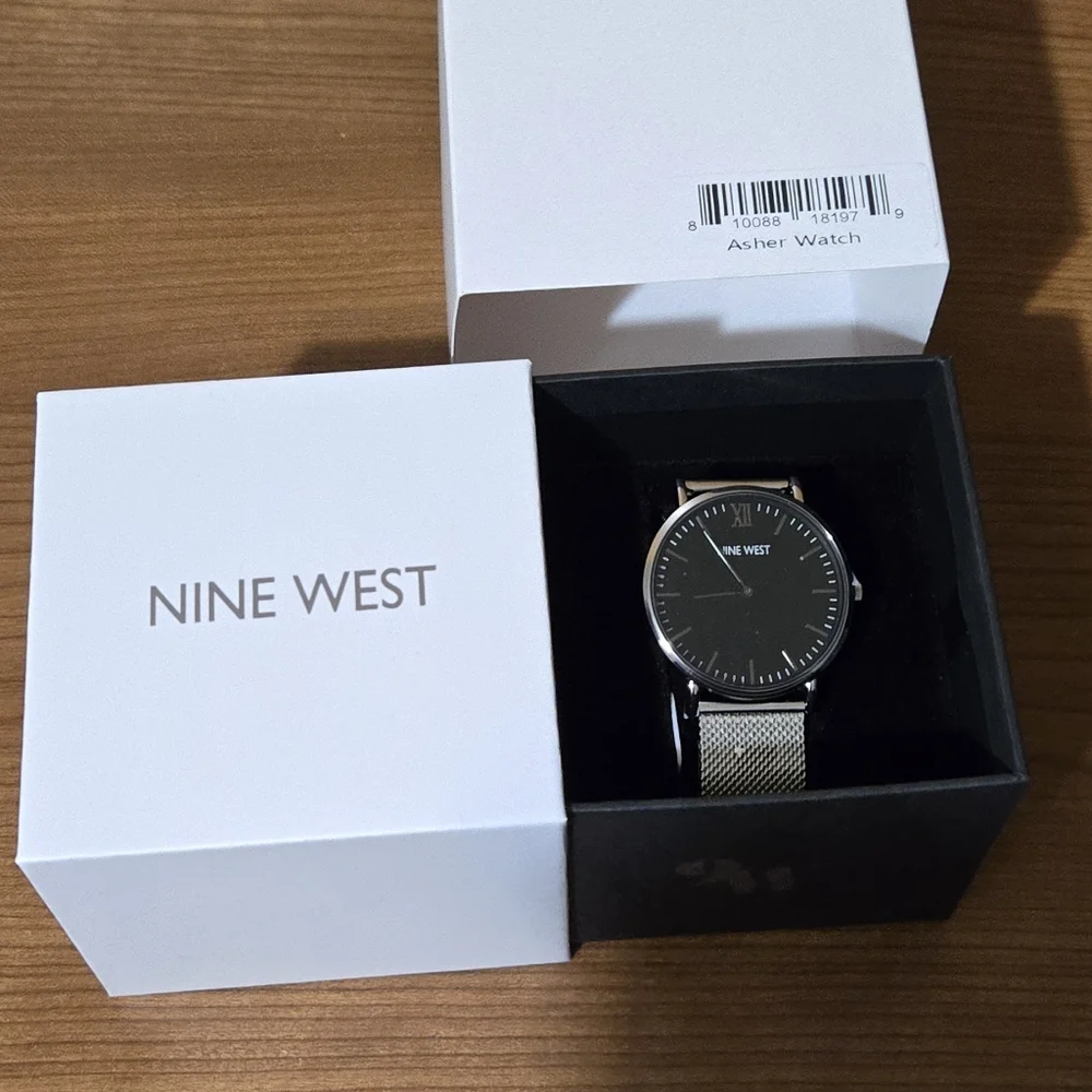 Nine West Silver Men's Watch Asher Watch